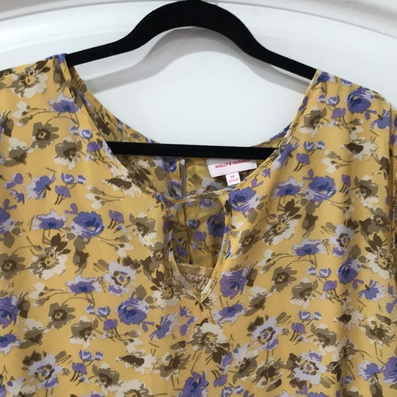 Molly & Isadora chiffon flower printed beautiful top size 2X - Picture 4 of 14